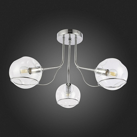 Светильник потолочный Хром/Прозрачный E14 3*40W SLE102502-03 - фото