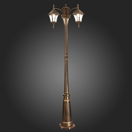 Светильник уличный наземный ST-Luce Бронза/Бронза, Прозрачный E27 3*60W SL082.205.03 - фото