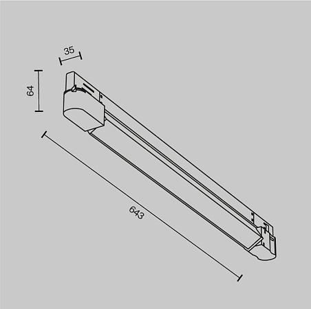 Трековый светильник Technical BASIS TR196-3-20W2.7K-B - фото