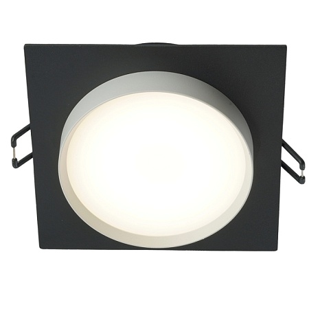 Светильник встраиваемый Feron DL506 потолочный GX53 черный + белый квадрат - фото