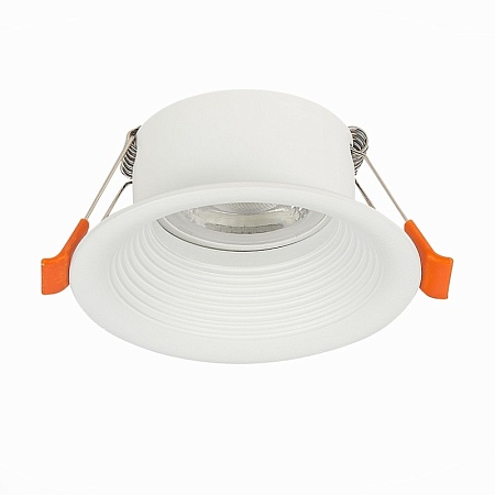 Св-к встр. Белый GU10 1*50W D89xH40 220V Без ламп ST202.508.01 - фото