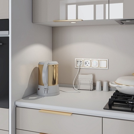 Розетка с заземлением, шторками и USBх2 (белая) W1171501 - фото