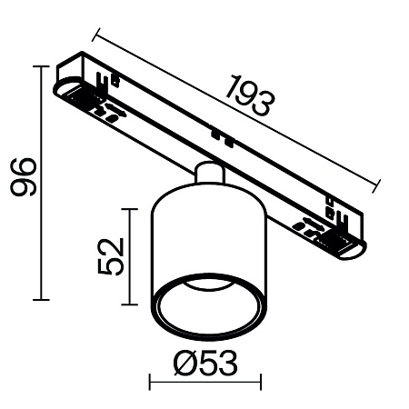 Трековый светильник Technical TR132-4-7W-DS-BS - фото