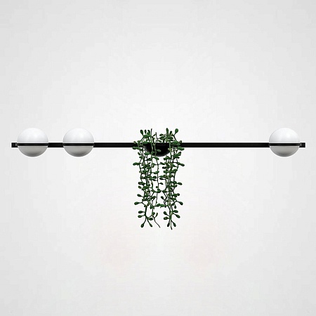 Бра Palma Wall Lamp 3 Шара + 1 Вазон Горизонтальная Imperiumloft 168498-22 - фото