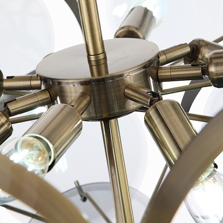 Люстра подвесная ST-Luce Бронза/Дымчатый E14 9*60W SL1161.373.09 - фото