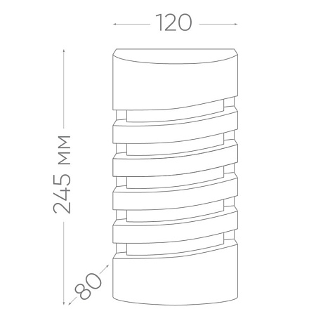 Светильник садово-парковый Feron DH0603,на стену, E27 230V, черный - фото