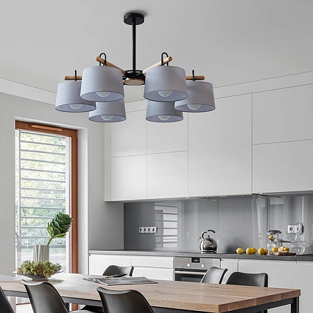 Потолочная Люстра На Штанге Even 8 Gray Imperiumloft 178371-26 - фото