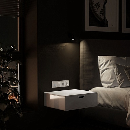 Рамка из акрила на 4 поста Acrylic белый W0042701 - фото