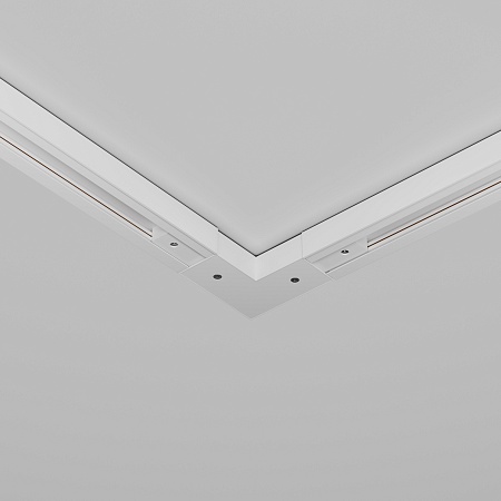 Угловой коннектор питания с вводом питания Unity белый - фото