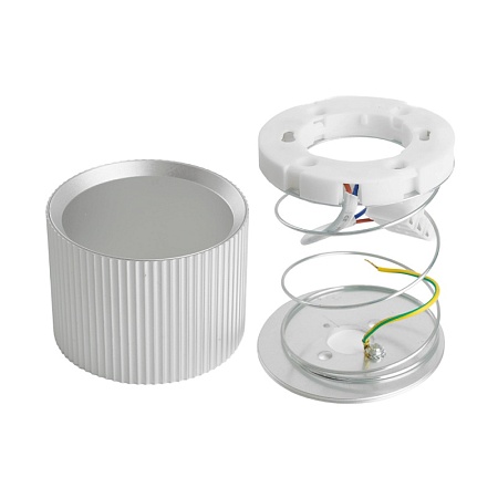 Светильник потолочный Feron HL458  Barrel ARIA 12W, 230V, GX53, серебро - фото