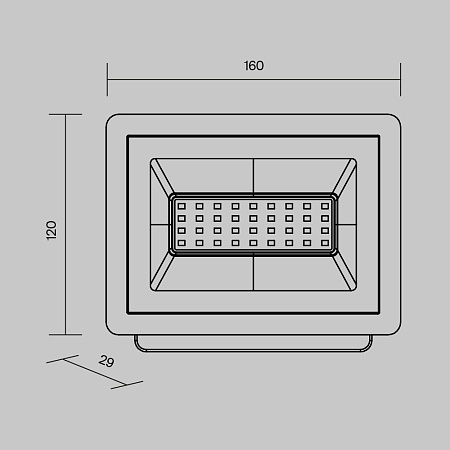 Прожектор Outdoor FL001-L30B4K - фото