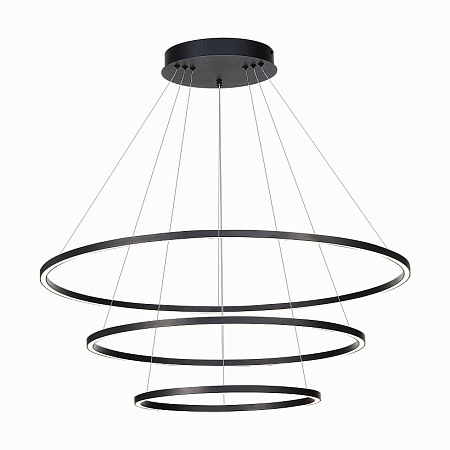 Cветильник подвесной SMART ST-Luce Черный/Белый LED 1*114W 2800-6500K ST605.403.114 - фото
