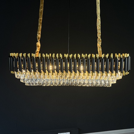 Люстра Empire Black Rectangular Chandelier Crystal Imperiumloft 156487-22 - фото