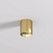 DK2610-SB Накладной светильник SHINE TUBE со светодиодом, D70*H80, IP20, 3000К, 10W, RA?90, сатинированная латунь, алюминий - фото