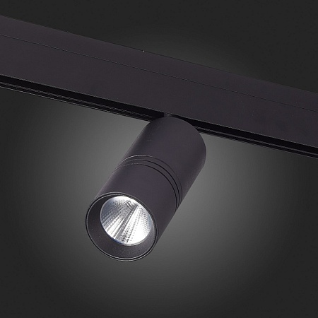 Магнитный трековый светильник Черный LED 1*18W 3000K 1 530Lm Ra>90 36° IP20 L-xW60xH148 ST365.436.18 - фото