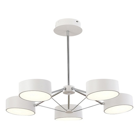 Светильник потолочный Белый, Хром/Белый LED 5*10W SLE6005-502-05 - фото