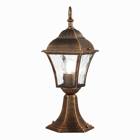 Светильник уличный наземный ST-Luce Бронза/Бронза, Прозрачный E27 1*60W SL082.205.01 - фото