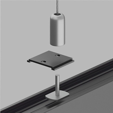 Крепление для троса 1шт Gravity черный - фото