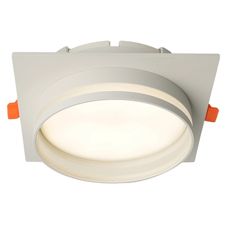 Светильник встраиваемый Feron DL703 LUNA потолочный GX70 белый квадрат - фото