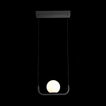 Светильник подвесной ST-Luce Черный/Белый LED 1*8W 3200K SL1581.403.01 - фото