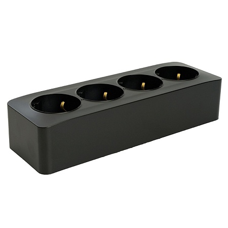 Розетка TV открытой установки, 1-местная, STEKKER, 75 Ом, 5-862МГц, серия София, черный матовый, MST00-10-05 - фото