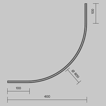 Комплектующие для накладной трековой системы Technical TRA184-R600-11B - фото