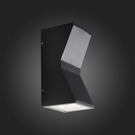 Светильник уличный настенный ST-Luce Черный кварцевый LED 2*7W 4000K SL088.431.02 - фото