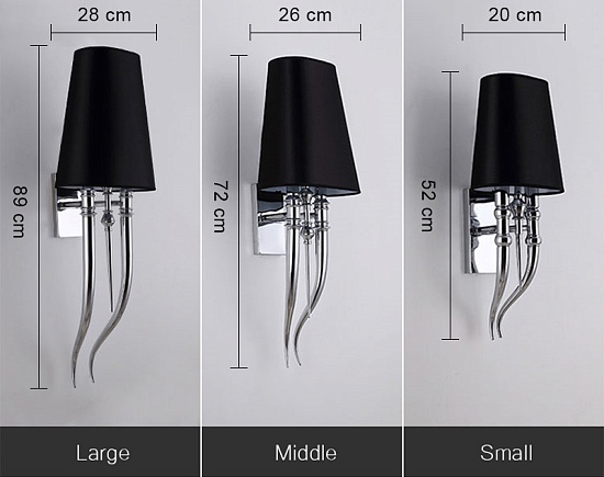 Настенный Светильник Crystal Light Brunilde Ipe Cavalli H92 Silver/Black Imperiumloft 189870-22 - фото