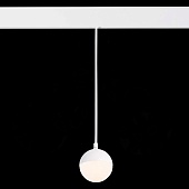 Магнитный трековый светильник подвесной Белый LED 1*7W 3000K 520Lm Ra&gt;80 120° IP20 D90x ST358.533.07