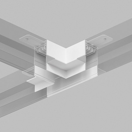 TR2113-WH Коннектор трека SMART для ГКЛ , \"Т\" образный, механический , белый - фото