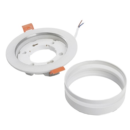 Светильник встраиваемый Feron DL502 LUNA  потолочный GX53 белый круг - фото