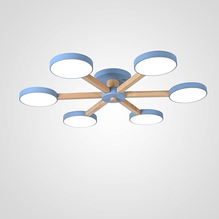 Потолочная Люстра Turna 6 Blue Imperiumloft 178338-26 - фото