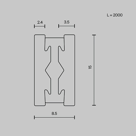 Шинопровод Technical TRX154-112B - фото