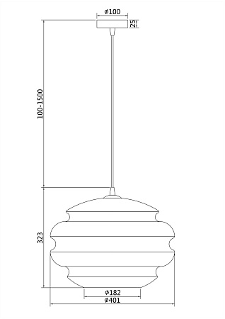 Подвесной светильник Maytoni Ruche P078PL-01BL - фото