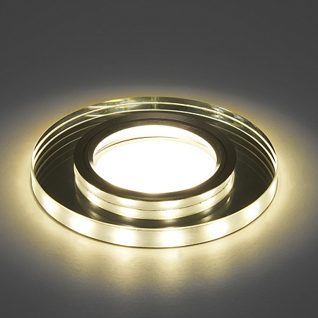 Светильник встраиваемый с белой LED подсветкой Feron CD8160 потолочный MR16 G5.3 белый - фото