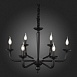 Люстра подвесная ST-Luce Черный E14 6*40W SL1114.403.06 - фото