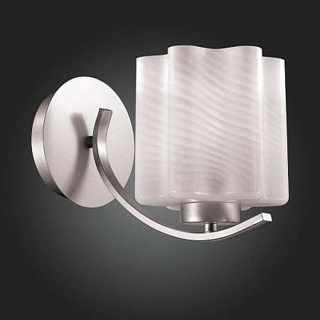 Бра ST-Luce Серебристый/Белый с полосками E27 1*60W SL117.501.01 - фото