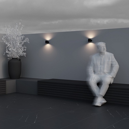 Настенный светильник (бра) Outdoor O490WL-L6B3K - фото