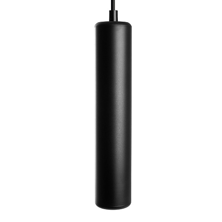 Светильник потолочный Feron ML1842 Barrel ECHO levitation MR16 35W, 230V, GU10, чёрный, с антибликовой сеточкой, на подвесе 1,7 - фото