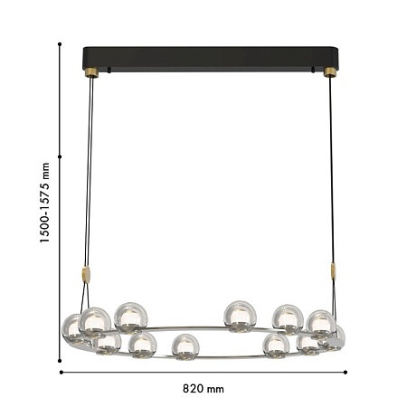 Подвесная люстра Favourite 4291-12P - фото