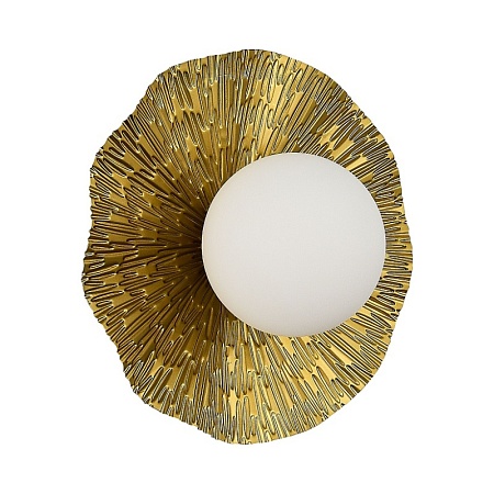 Светильник настенный Латунь/Белый G9 1*5W 4000K SLE1196-301-01 - фото