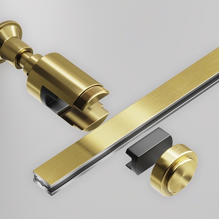 Крепление настенное Wall  одинарное Flarity латунь - фото