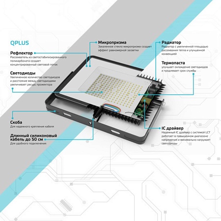 Прожектор GAUSS 690511310_GAUSS - фото