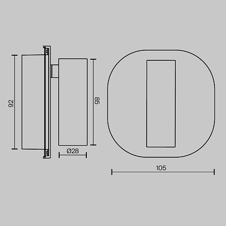 Настенный светильник (бра) Technical C175WL-9W-2.7-4K-MG - фото
