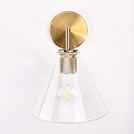 Бра Rh Utilitaire Funnel Shade Single Sconce Brass Imperiumloft 123270-22 - фото