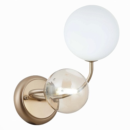 Светильник настенный Золотистый/Белый, Янтарный G9 LED 2*5W SLE220921-02 - фото