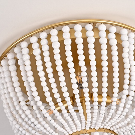 Люстра Jacqueline Clear Flush-Mount Brass Imperiumloft 186173-22 - фото