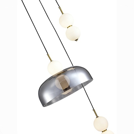 Светильник подвесной ST-Luce Золотистый/Молочно-Белый,Прозрачно-Дымчатый LED 1*21W SL6112.203.21 - фото