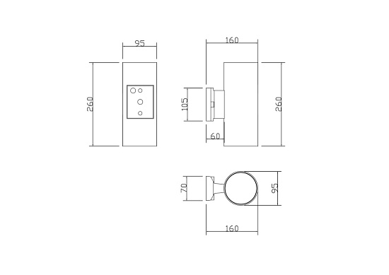 Настенный светильник (бра) Outdoor Rando O419WL-02GR - фото