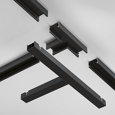 Т- образный коннектор питания Basity, черный  - фото